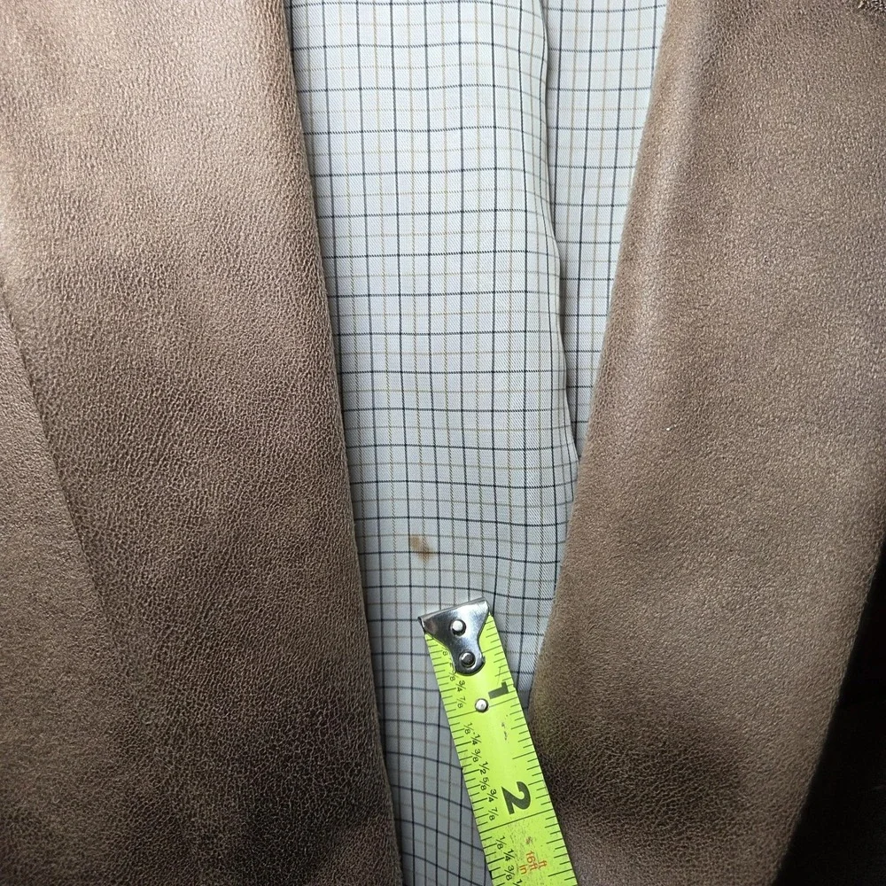 Lauren Ralph Lauren Sport Jacket Brown Collared Buttons Lined Back‎ Size 48R